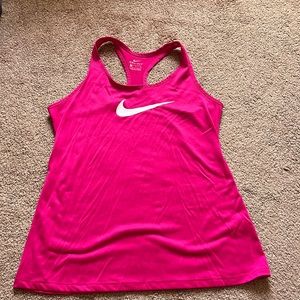 Nike Dri-Fit Racer Back Tank Magenta Pink